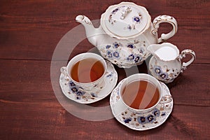 Retro tea set