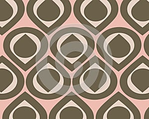 Retro teardrops collage