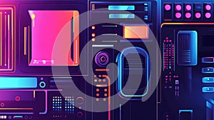 Futuristic Control Panel