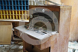 Retro telephone exchange