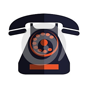 Retro telephone icon