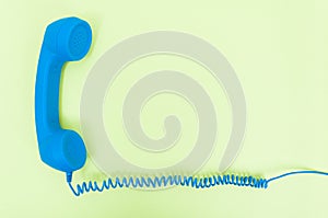 Retro telephone receiver with cord