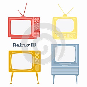 Retro Television Icons.