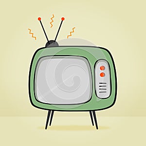 Retro Television Illustration