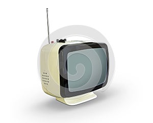 Retro television isolated