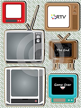 Retro Television Set_eps