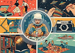 Reflects a nostalgic vision of the past's imagination of the