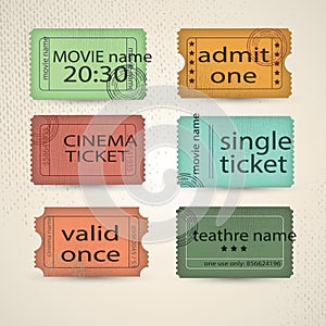 Retro tickets collection