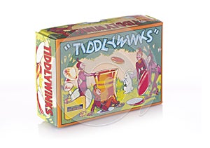 Retro Tiddlywinks Game on a white background