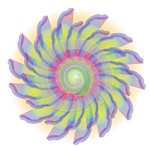 Retro Tie Dyed Flower Blossom