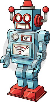 Retro toy robot