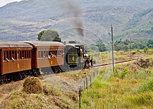 Retro Train in Minas Gerais Brazil