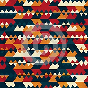 Retro triangle seamless pattern