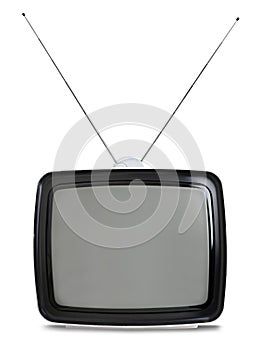 Retro TV isolated on white