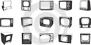 Retro TV sets photo