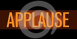 Retro TV Studio Applause Sign