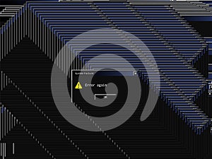 Retro ui error message window