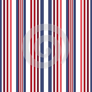 Retro usa Color style seamless stripes pattern. Abstract vector