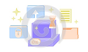 Retro user interface elements