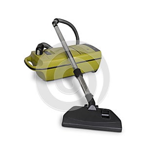 Retro vacuum cleaner isolated on the white background