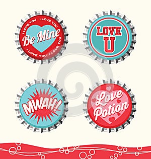 Retro valentine designs