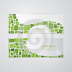 Retro vector banners/cards with space for your content. Fresh elements for presentation or website