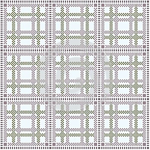 Retro vector mosaic. Vintage ornamental motive.