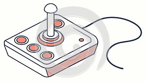 Retro Video Game Controller, Gaming Nostalgia Icon, vector design Generative AI