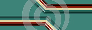 Retro vintage 70s style stripes background poster lines. shapes vector design graphic 1970s retro background. abstract