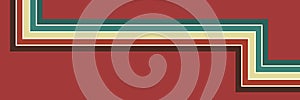 Retro vintage 70s style stripes background poster lines. shapes vector design graphic 1970s retro background. abstract