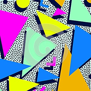 Retro vintage 80s or 90s fashion style abstract pattern background.