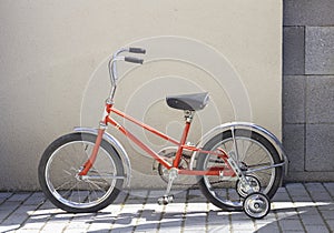 Retro vintage bicycle for children