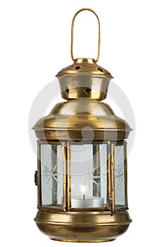 Retro vintage candle lantern