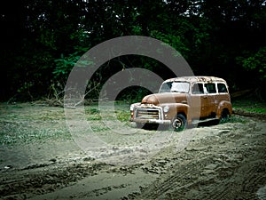 Retro Vintage GMC Station Wagon