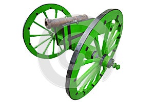 retro vintage gunpowder cannon dates to the 17th century