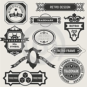 Retro Vintage Insignias or Logotypes