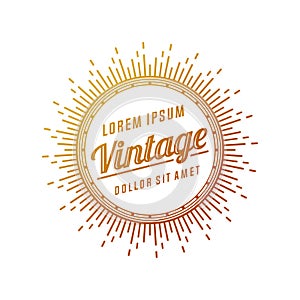 Retro Vintage Insignias or Logotypes. Vector design elements, business signs, logos, identity, labels, badges and objects.