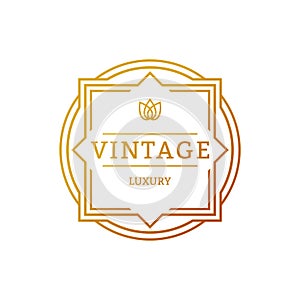 Retro Vintage Insignias or Logotypes. Vector design elements, business signs, logos, identity, labels, badges and objects.