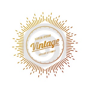 Retro Vintage Insignias or Logotypes. Vector design elements, business signs, logos, identity, labels, badges and objects.