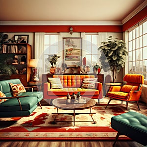 40-retro-vintage-a-living-room-inspired-by-vintage-aesthetics- photo