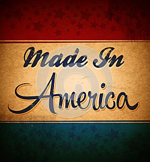 Retro - Vintage Made in America Sign