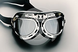 Retro vintage motorbike goggles