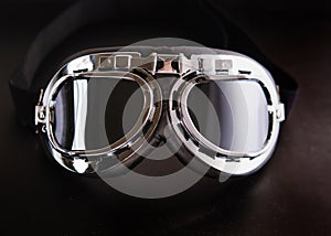 Retro vintage motorbike goggles