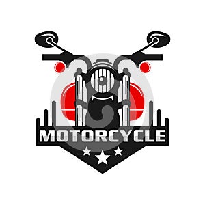 Retro or vintage motorcycle emblem logo design