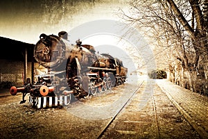 Antiguo viejo el tren 