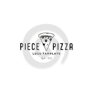 Retro Vintage Pizza / Pizzeria logo design photo
