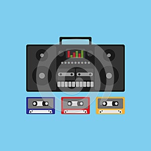 Retro vintage player Cassettes