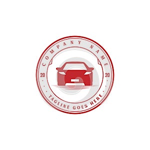 Retro Vintage Sport Car Garage Workshop Sale Rent Club Logo Design Vector