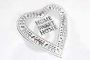 Retro vintage style heart, Home Sweet Home