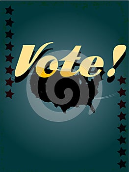 Retro voting poster